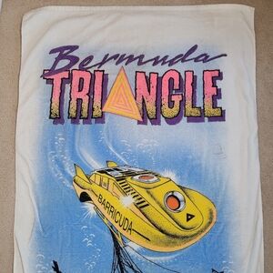 Vintage Sea World Bermuda Triangle Beach Towel